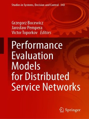 cover image of Performance Evaluation Models for Distributed Service Networks
